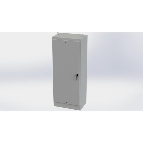 Saginaw Control & Engineering 3 Point Latch with Padlock/Keylock Handle Electrical Enclosures, 90 in H, 24 in D, 36 in W SCE-90EL3624FS - main